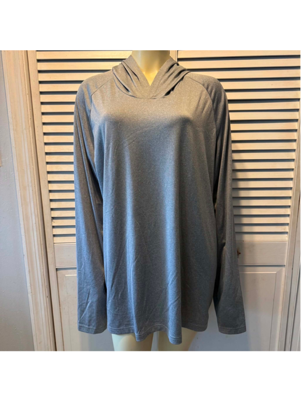 Women's George Grey Long Sleeve Hoodie, Size 2X